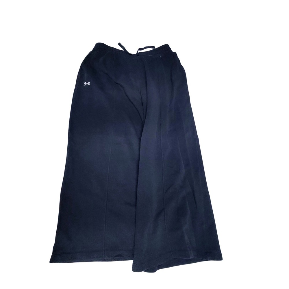 Under Armour Mens 2XL Fleece Lined Sweatpants Black Loose Fit Drawstring